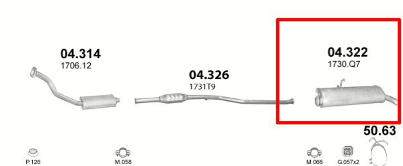 Bosal: 135-707, , CITROEN BERL